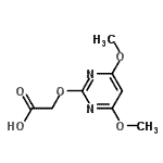 CAS 登录号：138377-94-3， [(4,6-二甲氧基-2-嘧啶基)氧基]乙酸