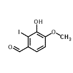 CAS#: 138490-94-5, 3-Hydroxy-2-Iodo-4-Methoxybenzaldehyde