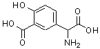 CAS 登录号：13861-03-5， 5-[氨基(羧基)甲基]-2-羟基苯甲酸