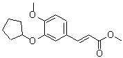 CAS 登录号：138715-51-2， (2E)-3-[3-(环戊基氧基)-4-甲氧基苯基]丙烯酸甲酯