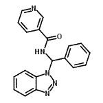 CAS#: 138768-28-2, N-[1H-Benzotriazol-1-Yl(Phenyl)Methyl]Nicotinamide