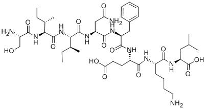CAS#: 138831-86-4, L-Seryl-L-Isoleucyl-L-Isoleucyl-L-Asparaginyl-L-Phenylalanyl-L-alpha-Glutamyl-L-Lysyl-L-Leucine