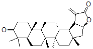 CAS 登录号：138913-61-8， 3-氧代羽扇-20(29)-烯-30,21alpha-内酯