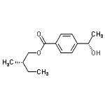CAS 登录号：138935-09-8， (2S)-2-甲基丁基4-[(1S)-1-羟基乙基]苯甲酸酯