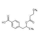 CAS 登录号：138948-88-6， 4-[2-(丁酰基氧基)丙基]苯甲酸