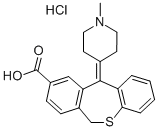 CAS#: 138970-91-9, 11-(1-Methylpiperidin-4-Ylidene)-6H-Benzo[c][1]Benzothiepine-9-Carboxylic Acid Hydrochloride