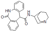 CAS 登录号：139051-89-1， N-(1-氮杂双环[2.2.2]辛烷-8-基)-6-氧代-5,11-二氢苯并[c][2]苯并氮杂卓-11-甲酰胺