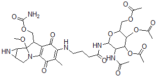 CAS 登录号：139112-45-1， N-((2-乙酰胺-3,4,6-三-O-乙酰基-2-脱氧-D-吡喃葡萄糖基)氨基羰基)丙基丝裂霉素C