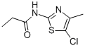 CAS 登录号：13915-79-2， 5-氯-4-甲基-2-丙酰胺基噻唑