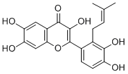 CAS 登录号：139163-16-9， 3,6,7-三羟基-2-[4-羟基-3-(3-甲基丁-2-烯氧基)苯基]苯并吡喃-4-酮