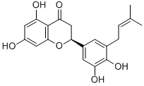 CAS 登录号：139163-17-0， 2-[3,4-二羟基-5-(3-甲基丁-2-烯基)苯基]-5,7-二羟基苯并吡喃-4-酮