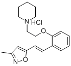 CAS 登录号：139193-88-7， 1-[2-[2-[(E)-2-(3-甲基-1,2-恶唑-5-基)乙烯基]苯基]乙基]哌啶盐酸盐