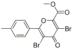 CAS 登录号：139266-56-1， 3,5-二溴-6-(4-甲基苯基)-4-氧代吡喃-2-羧酸甲酯