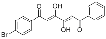 CAS 登录号：139266-57-2， (1Z,5Z)-1-(4-溴苯基)-1,6-二羟基-6-苯基己-1,5-二烯-3,4-二酮