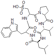 CAS 登录号：139346-17-1， 环(3-磺基-D-丙氨酰-L-脯氨酰-D-缬氨酰-L-亮氨酰-D-色氨酰)