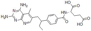 CAS 登录号：139504-90-8， (2S)-2-[[4-[1-(2,4-二氨基-5-甲基吡啶并[5,6-e]嘧啶-6-基)丁烷-2-基]苯甲酰基]氨基]戊烷二酸