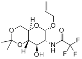 CAS 登录号：139629-59-7， 2-丙烯-1-基 2-脱氧-4,6-O-(1-甲基乙亚基)-2-[(2,2,2-三氟乙酰基)氨基]-alpha-D-吡喃葡萄糖苷