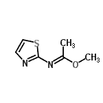 CAS 登录号：139648-00-3， 甲基(1E)-N-(1,3-噻唑-2-基)乙亚氨酸酯