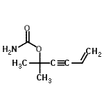 CAS 登录号：139681-62-2， 2-甲基-5-己烯-3-炔-2-基氨基甲酸酯