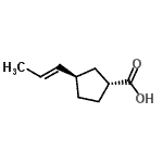 CAS#: 139683-37-7, (1R,3R)-3-[(1E)-1-Propen-1-Yl]Cyclopentanecarboxylic Acid