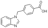 CAS 登录号：139742-50-0， 4-(1H-苯并咪唑-1-基甲基)苯甲酸