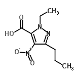 CAS 登录号：139756-17-5， 1-乙基-4-硝基-3-丙基-1H-吡唑-5-羧酸