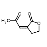 CAS 登录号：139915-22-3， (3Z)-3-(2-氧代亚丙基)二氢-2(3H)-呋喃酮