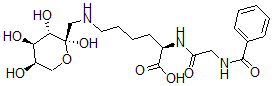 CAS 登录号：139950-87-1， (2R)-2-[[2-(苯甲酰基氨基)乙酰基]氨基]-6-[[(2R,3S,4R,5R)-2,3,4,5-四羟基四氢吡喃-2-基]甲基氨基]己酸