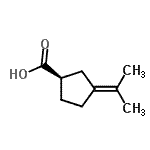 CAS 登录号：139951-56-7， (1R)-3-异丙亚基环戊烷羧酸