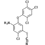 CAS#: 13997-29-0, 4-Amino-2-Chloro-5-(2,4,5-Trichlorophenoxy)Phenyl Thiocyanate
