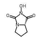 CAS 登录号：140160-63-0， (7aS)-2-羟基四氢-1H-吡咯并[1,2-c]咪唑-1,3(2H)-二酮