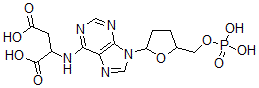 CAS#: 140210-37-3, 2-[[9-[5-(Phosphonooxymethyl)Oxolan-2-Yl]Purin-6-Yl]Amino]Butanedioic Acid