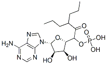 CAS 登录号：140233-88-1， [[(2R,3S,4R,5R)-5-(6-氨基嘌呤-9-基)-3,4-二羟基四氢呋喃-2-基]甲氧基-羟基磷酰]2-丙基戊酸酯