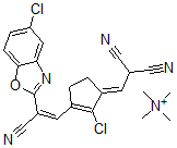 CAS#: 140234-15-7, 2-[(E)-[2-Chloro-3-[(Z)-2-(5-Chloro-1,3-Benzoxazol-2-Yl)-2-Cyanoethenyl]-1-Cyclopent-2-Enylidene]Methyl]Propanedinitrile; Tetramethylazanium
