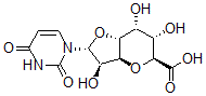 CAS 登录号：140447-96-7， (2R,3R,3aS,5S,6S,7R,7aR)-2-(2,4-二氧代嘧啶-1-基)-3,6,7-三羟基-3,3a,5,6,7,7a-六氢-2H-呋喃并[5,4-e]吡喃-5-羧酸
