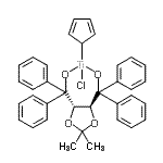 CAS#: 140462-73-3, Chloro(2,4-cyclopentadien-1-yl){[(4S,5S)-2,2-dimethyl-1,3-dioxolane-4,5-diyl]bis(diphenylmethanolato)}titanium