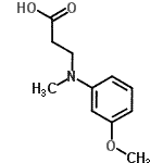 CAS 登录号：14055-88-0， N-(3-甲氧基苯基)-N-甲基-beta-丙氨酸