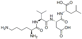 CAS 登录号：140681-91-0， (2S)-2-[[(2S)-2-[[(2S)-2-[[(2S)-2,6-二氨基己酰基]氨基]-3-甲基丁酰基]氨基]-4-羟基-4-氧代丁酰基]氨基]-4-甲基戊酸