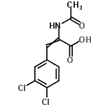 CAS 登录号：14091-10-2， 2-乙酰氨基-3-(3,4-二氯苯基)丙烯酸