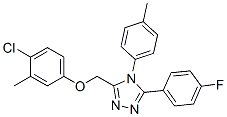 CAS#: 141079-08-5, 3-[(4-Chloro-3-Methylphenoxy)Methyl]-5-(4-Fluorophenyl)-4-(4-Methylphenyl)-1,2,4-Triazole