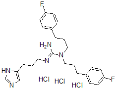 CAS#: 141099-46-9, 1,1-Bis[3-(4-Fluorophenyl)Propyl]-2-[3-(3H-Imidazol-4-Yl)Propyl]Guanidine Trihydrochloride