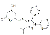 CAS#: 141117-03-5, (4R,6S)-6-[(E)-2-[5-(4-Fluorophenyl)-3-Propan-2-Yl-1-Pyrazin-2-Ylpyrazol-4-Yl]Ethenyl]-4-Hydroxyoxan-2-One