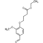 CAS 登录号：141333-27-9， 乙基4-(4-甲酰基-2-甲氧基苯氧基)丁酸酯