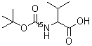 CAS#: 141509-91-3, N-{[(2-Methyl-2-Propanyl)Oxy]Carbonyl}-L-(<Sup>15</Sup>N)Valine