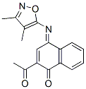 CAS 登录号：141723-90-2， [(4E)-4-[(3,4-二甲基-1,2-恶唑-5-基)亚氨基]-1-氧代萘-2-基]乙酸酯