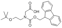 CAS 登录号：141743-30-8， N-[2-(1,1-二甲基乙氧基)乙基]-N-[(9H-芴-9-基甲氧基)羰基]-甘氨酸
