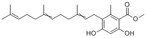 CAS 登录号：1417805-15-2， 2,4-二羟基-5-(3,7,11-三甲基-2,6,10-十二碳三烯-1-基)-6-甲基苯甲酸甲基酯