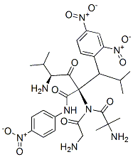 CAS 登录号：141949-33-9， (2S)-N-[2-[(2-氨基-2-甲基丙烷酰基)氨基]乙酰基]-N-[(2S)-2-[(2,4-二硝基苯基)氨基]-3-甲基丁酰基]-4-甲基-2-[(4-硝基苯基)氨基]戊酰胺