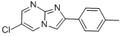 CAS 登录号：142074-20-2， 6-氯-2-(4-甲基苯基)咪唑并[1,2-a]嘧啶