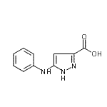 CAS 登录号：142115-63-7， 5-苯胺基-1H-吡唑-3-羧酸